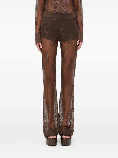 floral-lace trousers by BLUGIRL