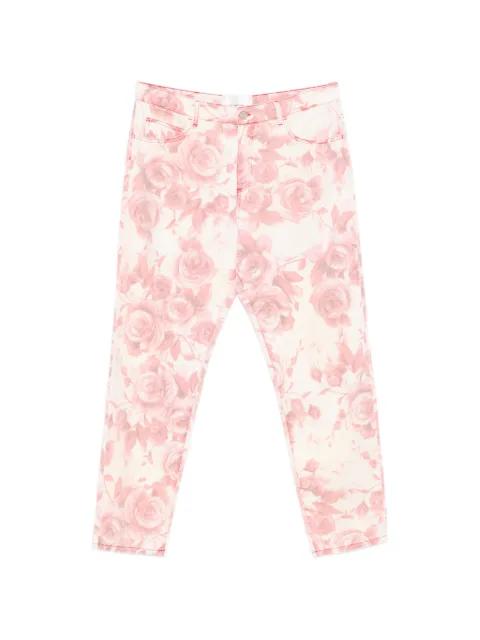 floral-print jeans by BLUGIRL