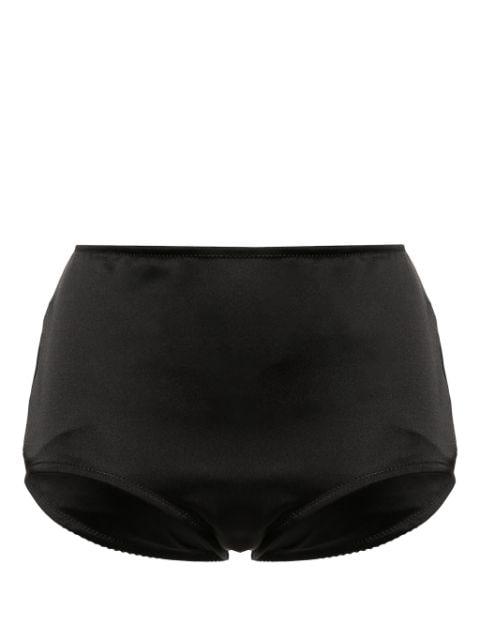 high-waisted satin briefs by BLUGIRL