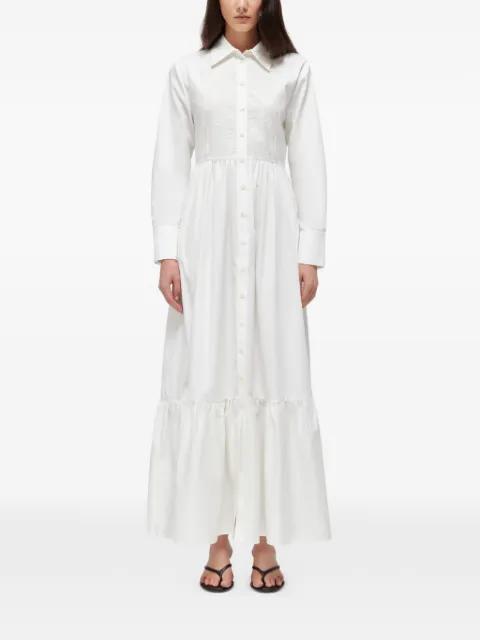 lace-panelled tiered dress by BLUGIRL