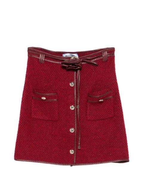 tweed buttoned mini skirt by BLUGIRL