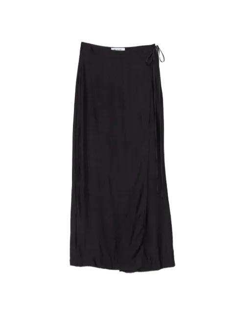 wrap-style textured skirt by BLUGIRL