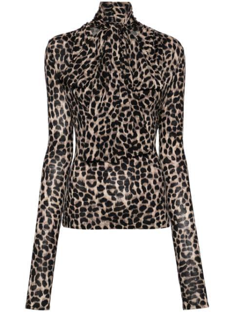Animalier-print blouse by BLUMARINE