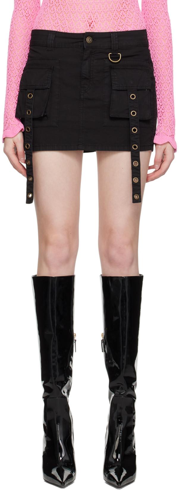 Black Bellows Pocket Miniskirt by BLUMARINE
