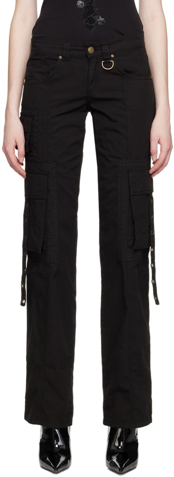 Black Eyelet Trousers by BLUMARINE