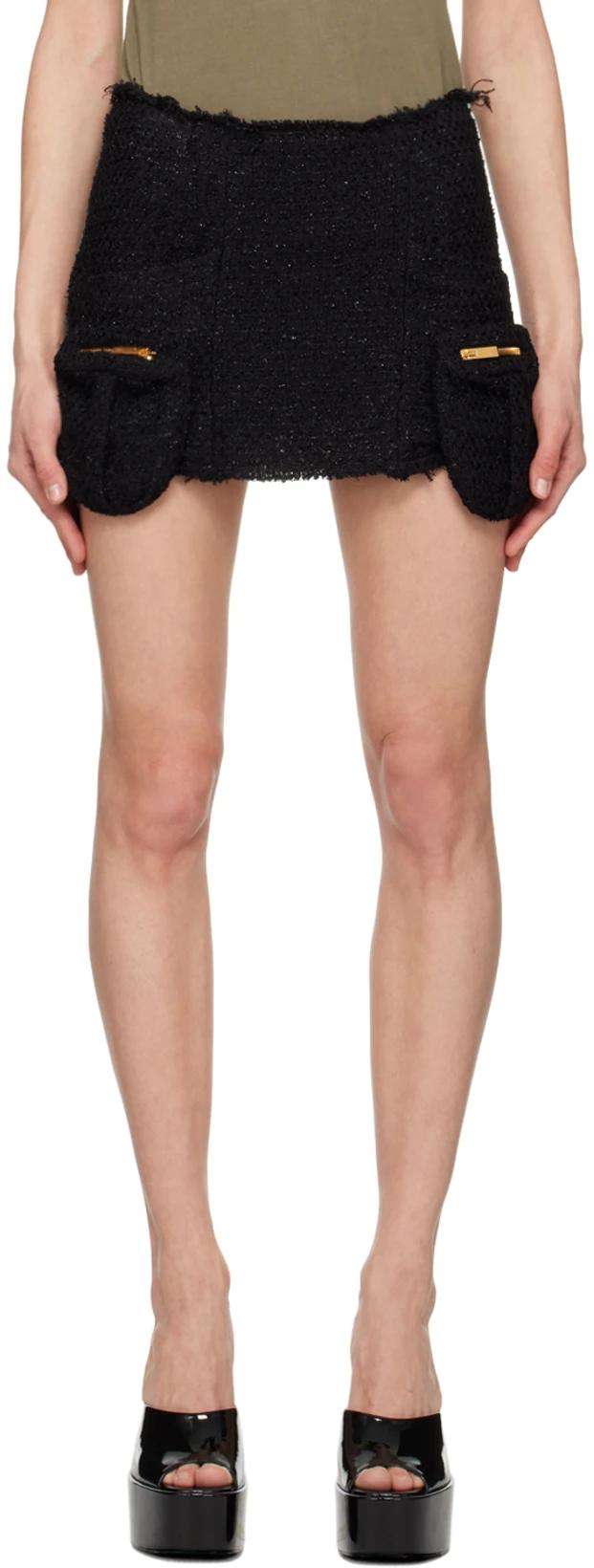 Black Four Pocket Miniskirt by BLUMARINE