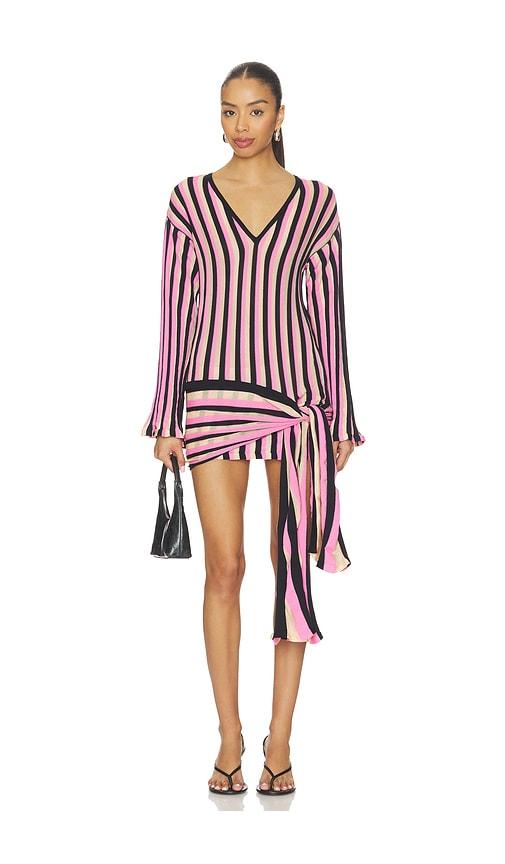Blumarine Mini Knit Dress in Pink by BLUMARINE