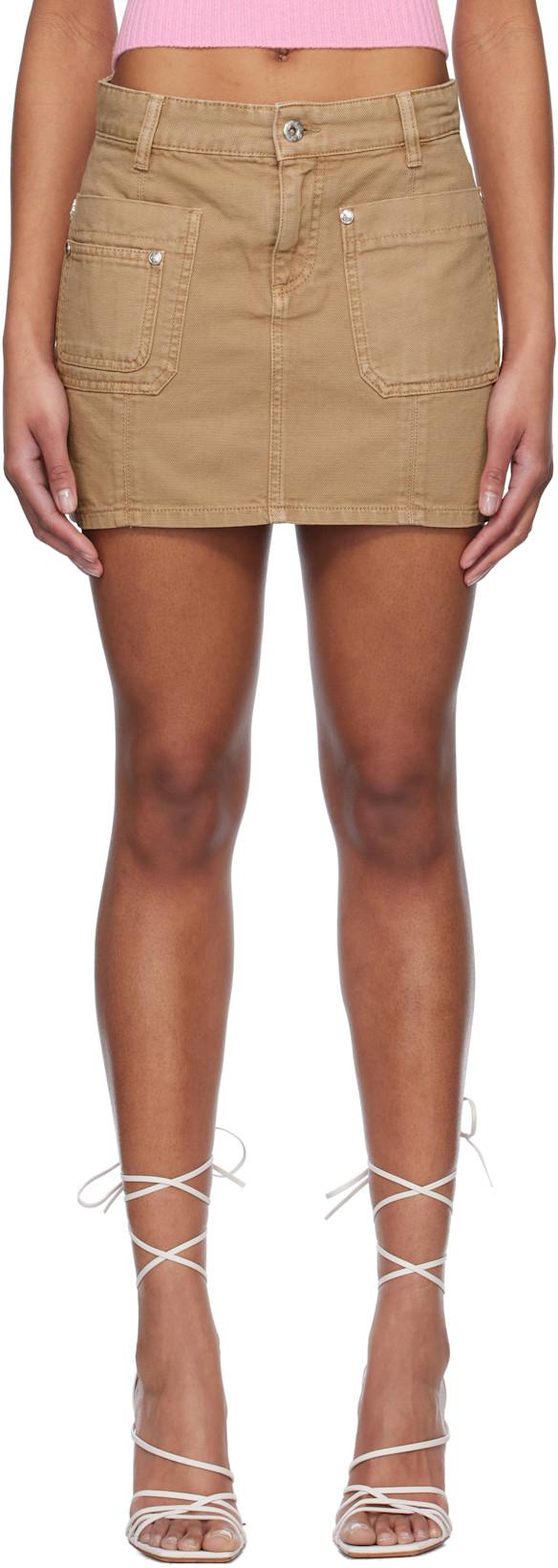 Brown Five-Pocket Miniskirt by BLUMARINE