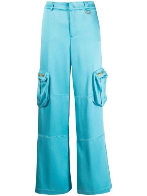 Butterfly wide-leg trousers by BLUMARINE