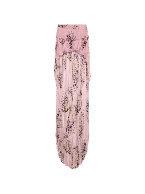 Georgette butterfly-print skirt by BLUMARINE