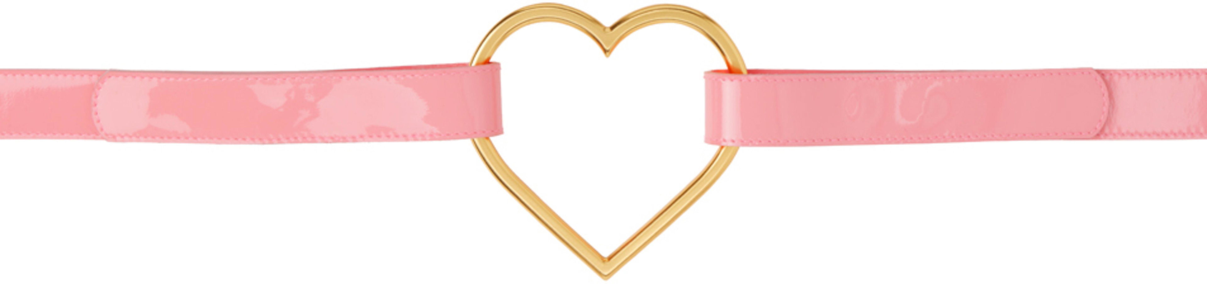 Pink Heart Belt by BLUMARINE