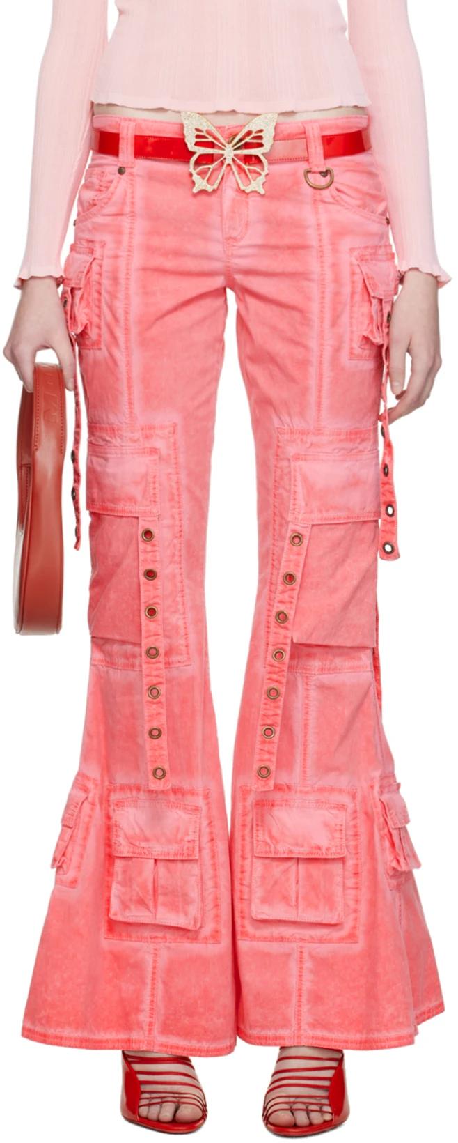 SSENSE Exclusive Pink Trousers by BLUMARINE