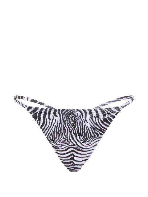 animal-print bikini buttom by BLUMARINE
