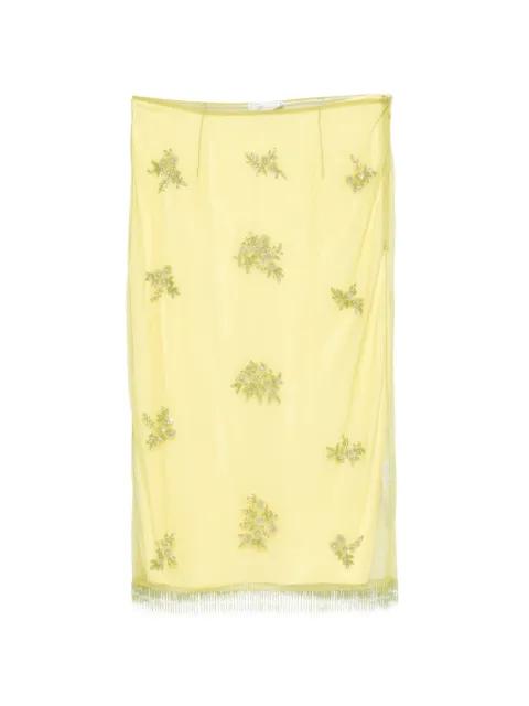 beaded-embellishment midi skirt by BLUMARINE