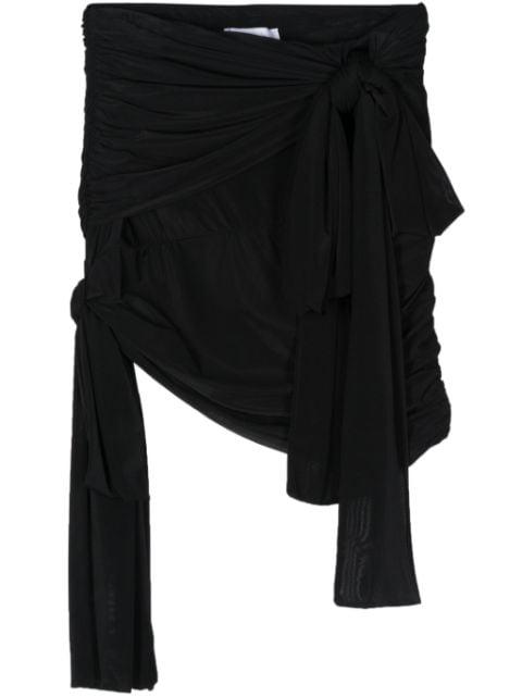 bow-detail draped skirt by BLUMARINE