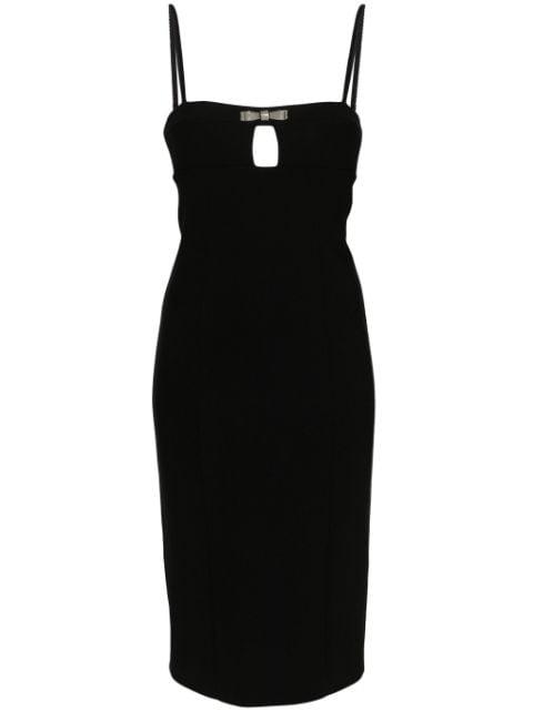 bow-embellished midi dress by BLUMARINE