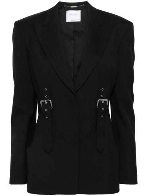 buckle-detailed blazer by BLUMARINE