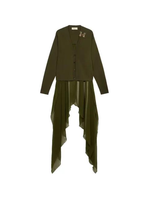 butterfly-appliqué cardigan by BLUMARINE