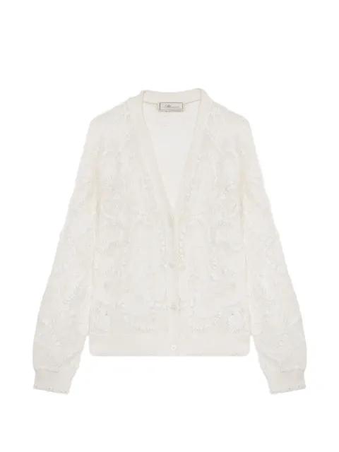 butterfly-applique cardigan by BLUMARINE