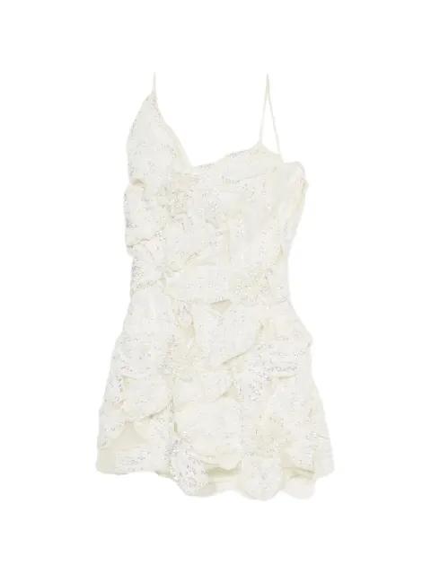 butterfly-embroidered mini dress by BLUMARINE
