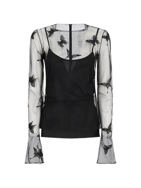 butterfly net blouse by BLUMARINE