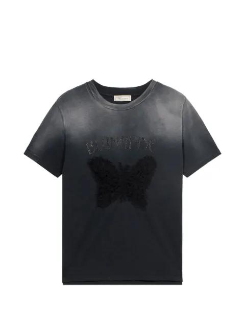 butterfly-print T-shirt by BLUMARINE
