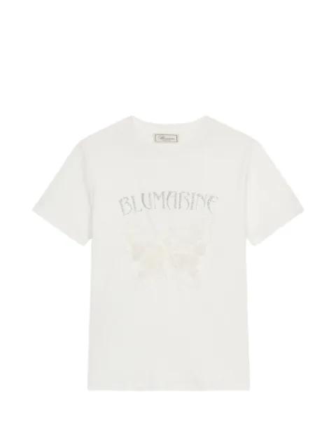 butterfly-print T-shirt by BLUMARINE