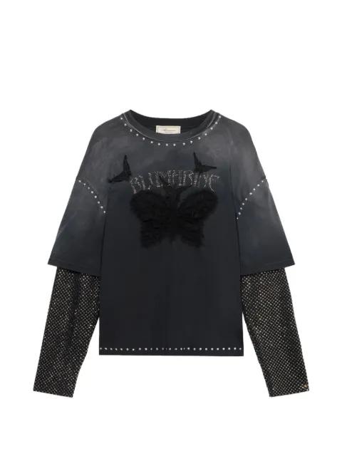 butterfly-print T-shirt by BLUMARINE