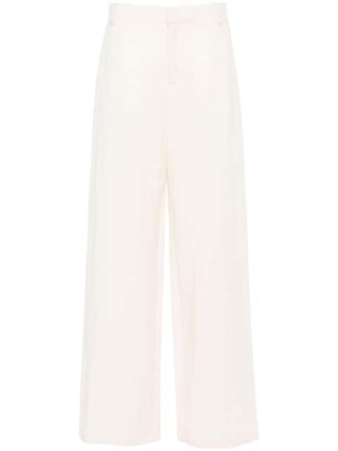 crinkled wide-leg trousers by BLUMARINE