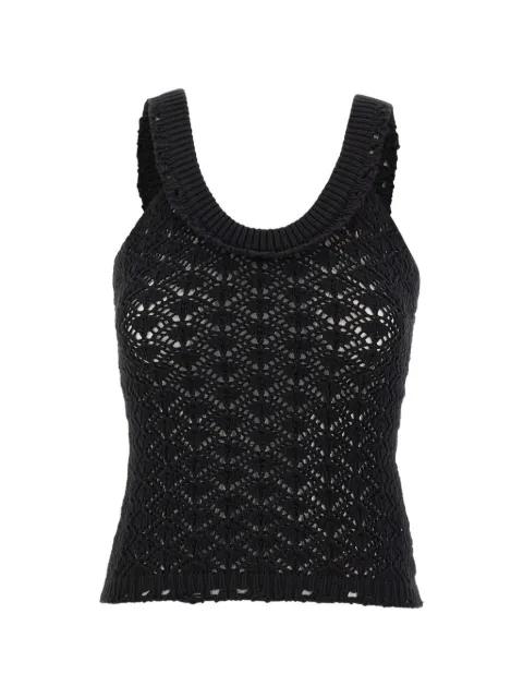 crochet openwork top by BLUMARINE