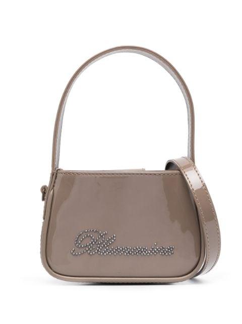 crystal-embellished logo mini bag by BLUMARINE