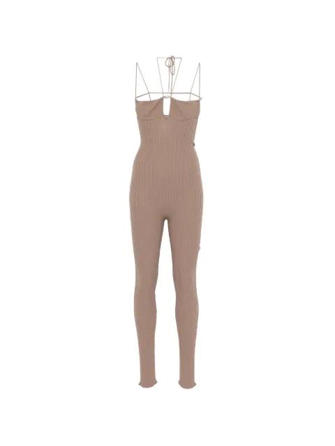 cut-out ribbed jumpsuit by BLUMARINE