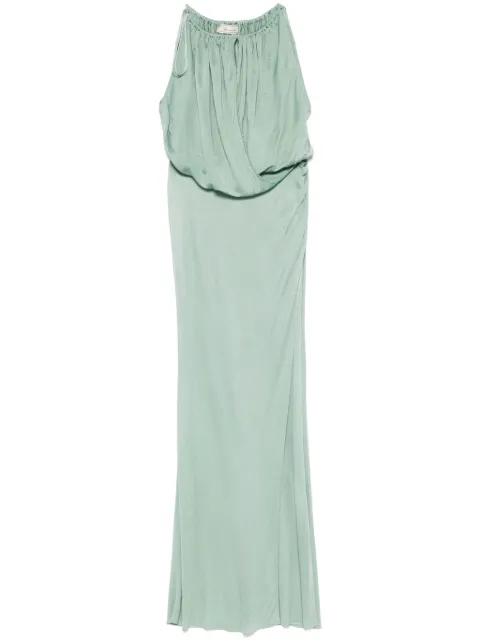 draped-detail maxi dress by BLUMARINE