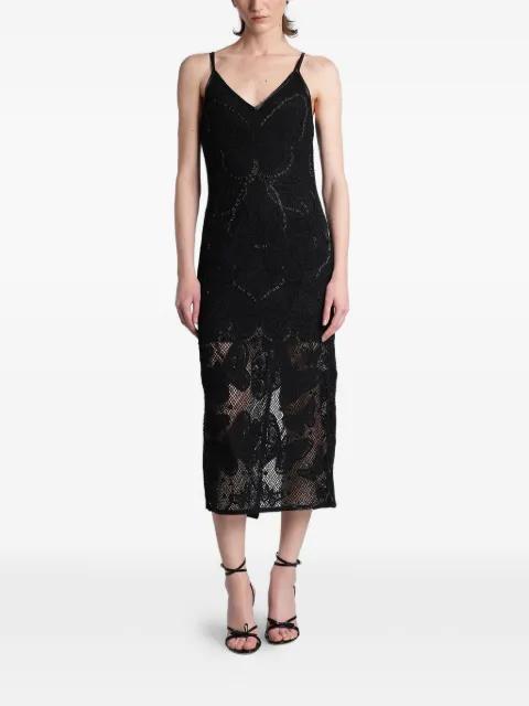 embellished lace midi dress by BLUMARINE