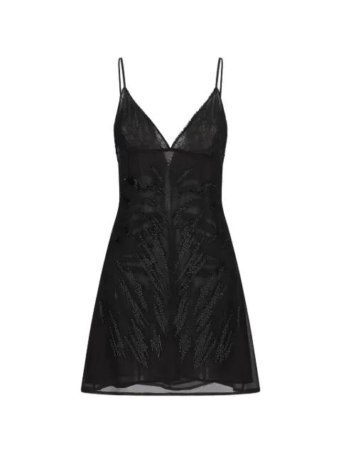embroidered lace mini dress by BLUMARINE