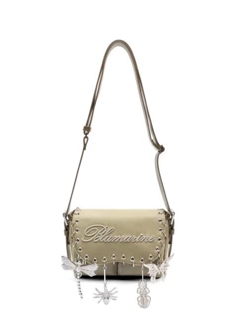 embroidery charm shoulder bag by BLUMARINE