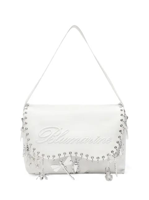 embroidery insect-charm shoulder bag by BLUMARINE