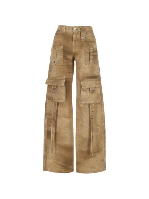 faded-effect cargo trousers by BLUMARINE