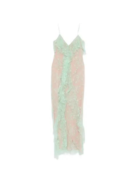 floral-lace maxi dress by BLUMARINE