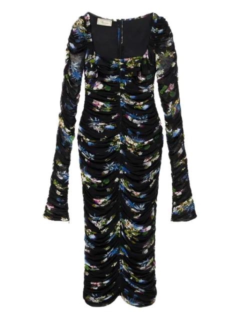 floral-print midi dress by BLUMARINE