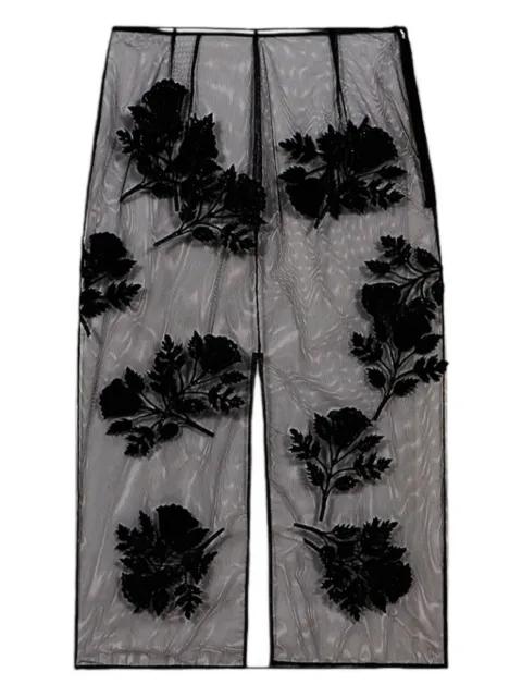 flower-embroidered midi skirt by BLUMARINE