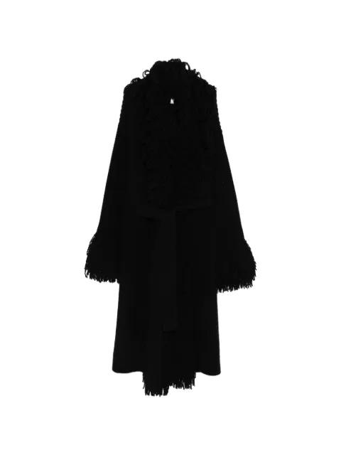 fringed coat by BLUMARINE