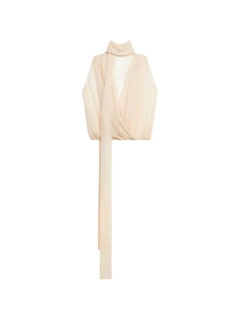 fusciacca draped top by BLUMARINE