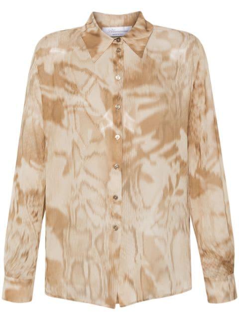 graphic-print fluid shirt by BLUMARINE