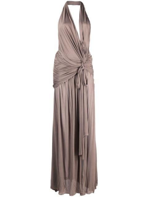 halterneck backless gown by BLUMARINE