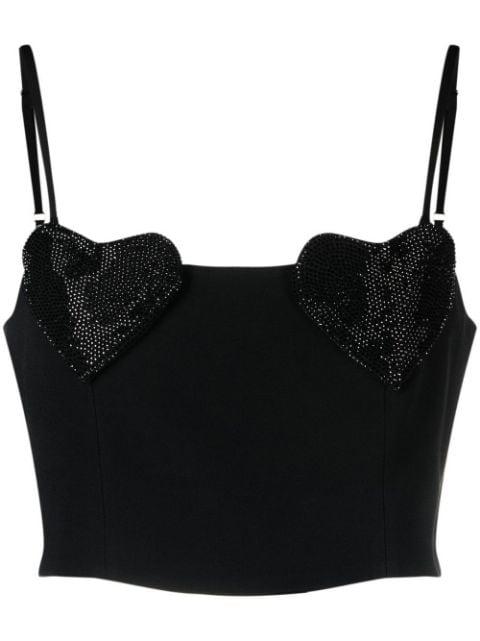 heart-patch crop-top by BLUMARINE