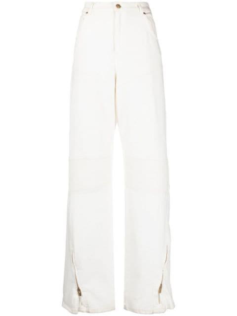 high-rise wide-leg jeans by BLUMARINE