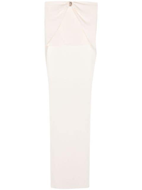 high-waist gathered maxi skirt by BLUMARINE