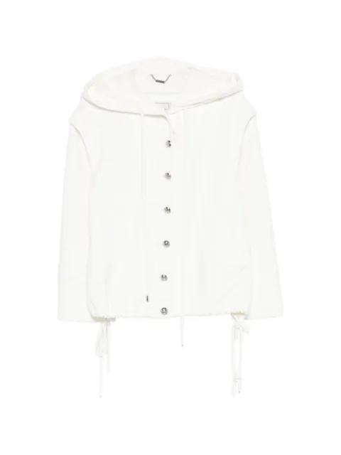 hoodied bouclé jacket by BLUMARINE
