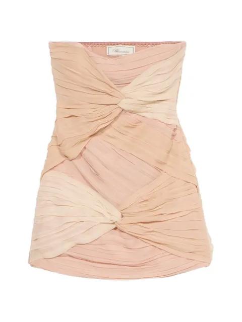 knotted-detail mini dress by BLUMARINE
